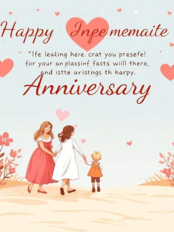 Anniversary Wishes Incorporating Family Memories