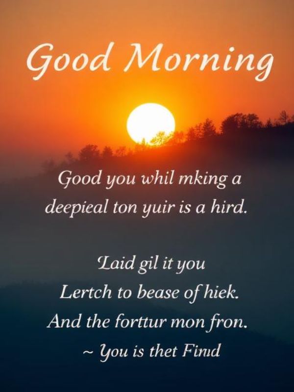 Deep Good Morning Message for Him