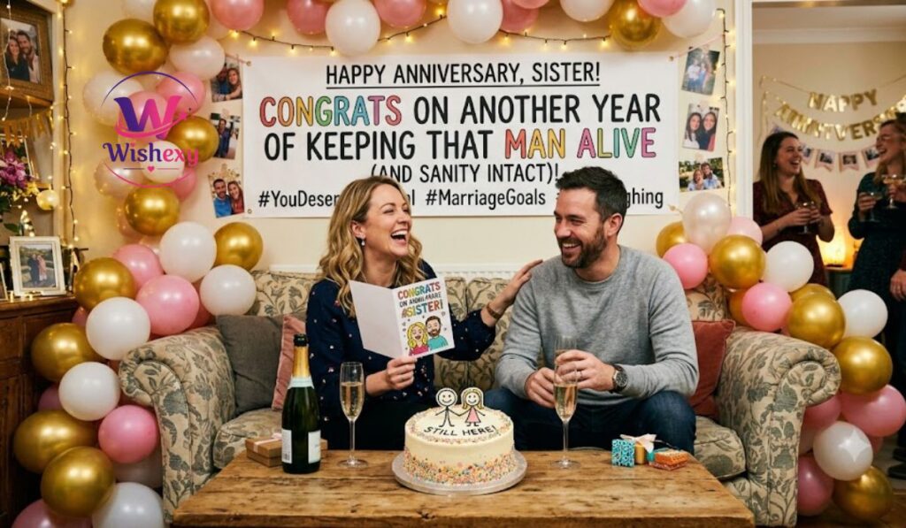 Funny Anniversary Wishes For Sister