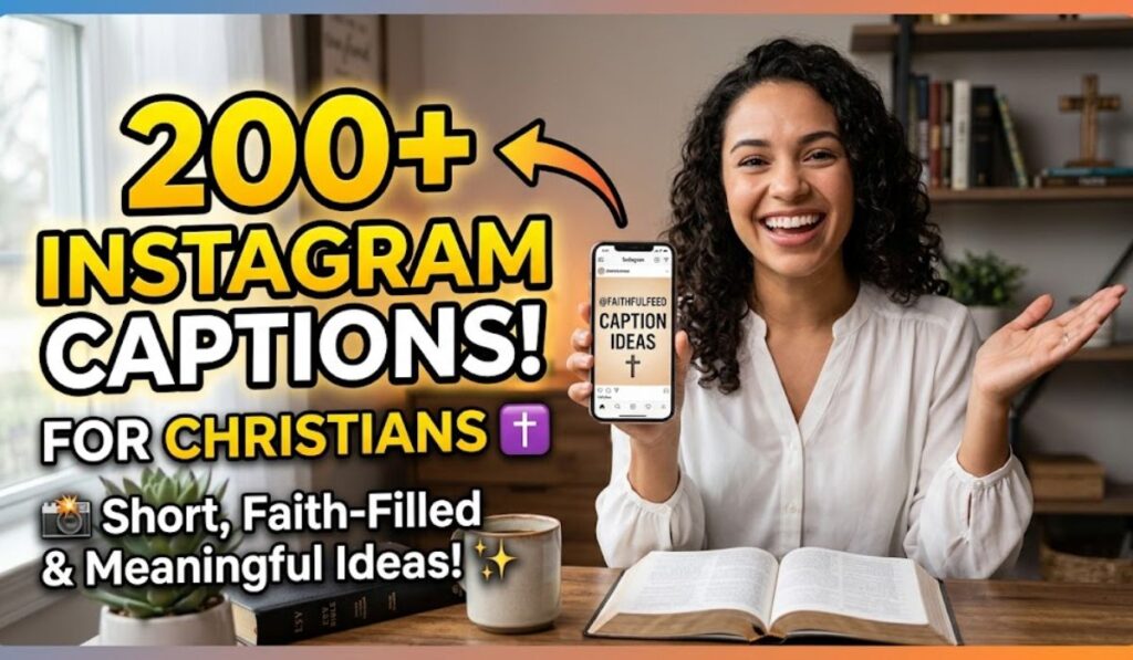 200+ Christian Captions for Instagram Short, Faith-Filled & Meaningful Ideas
