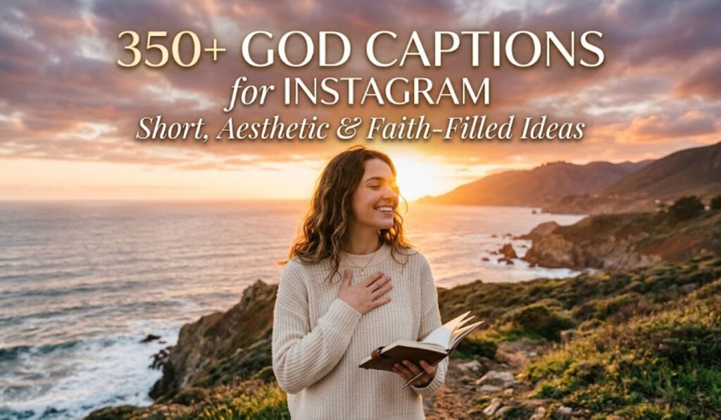 350+ God Captions for Instagram: Short, Aesthetic & Faith-Filled Ideas