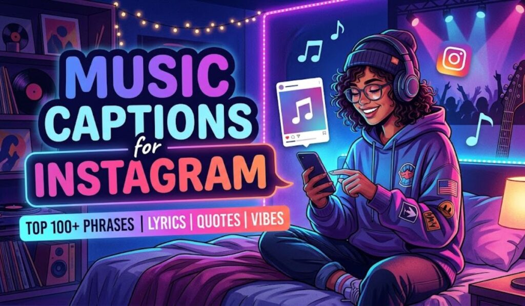Music Captions for Instagram: 300+ Short, Aesthetic, Funny, Romantic & Cool Ideas