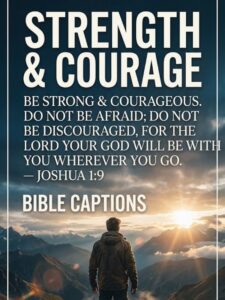 Bible Captions About Strength & Courage
