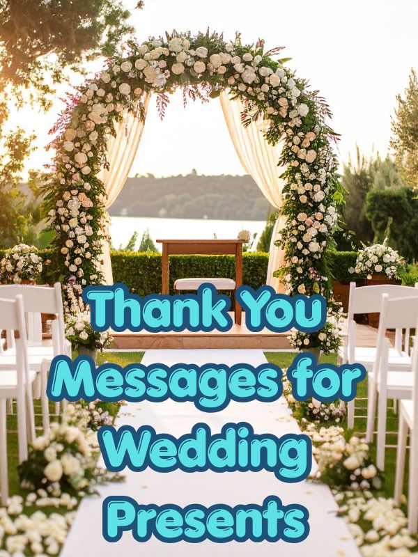 Thank You Messages for Wedding Presents