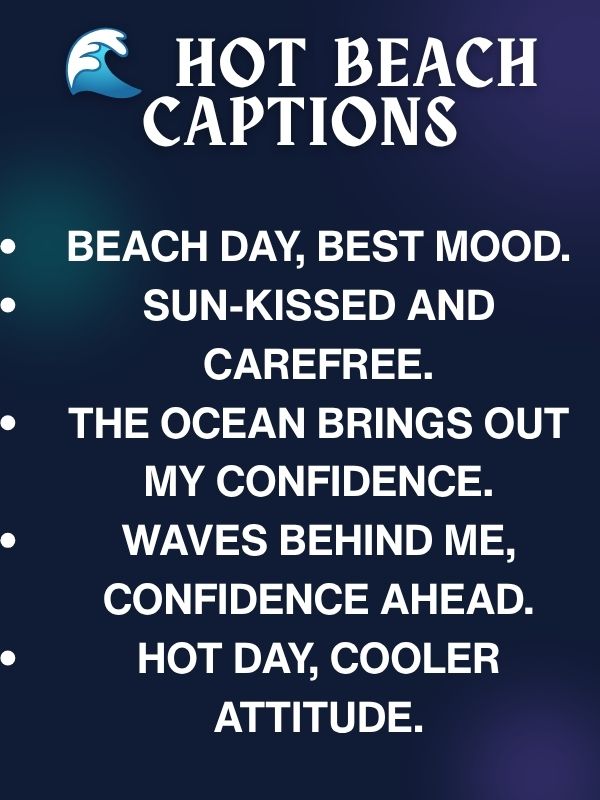 🌊 Hot Beach Captions