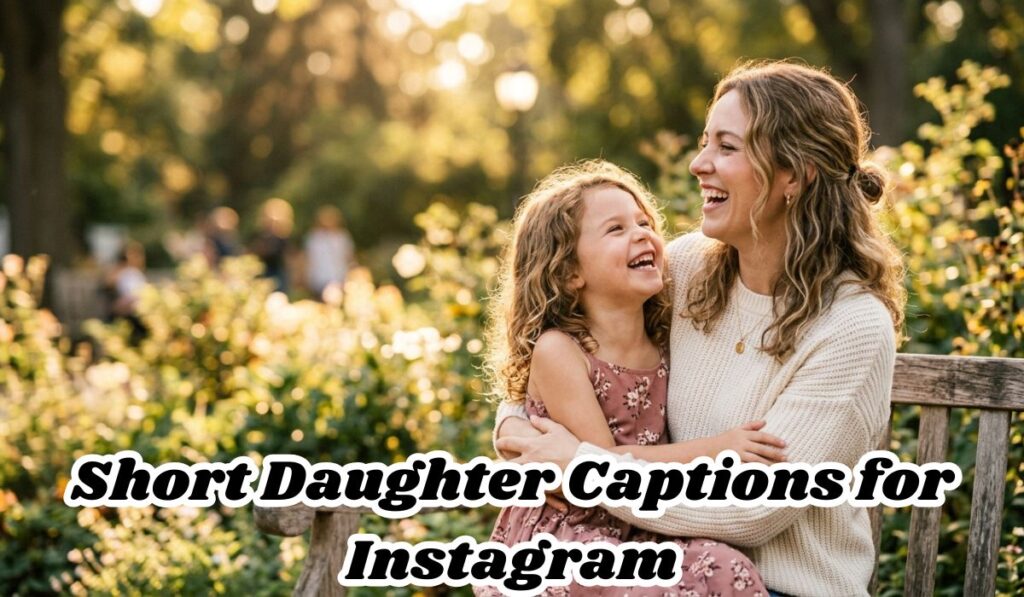 Short daughter captions for Instagram - mother and daughter laughing